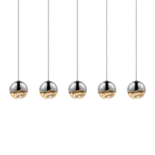 Sonneman 2921.01-MED - 5-Light Rectangle Medium LED Pendant