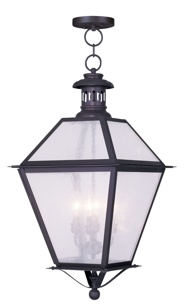 4 Light Bronze Outdoor Chain Lantern