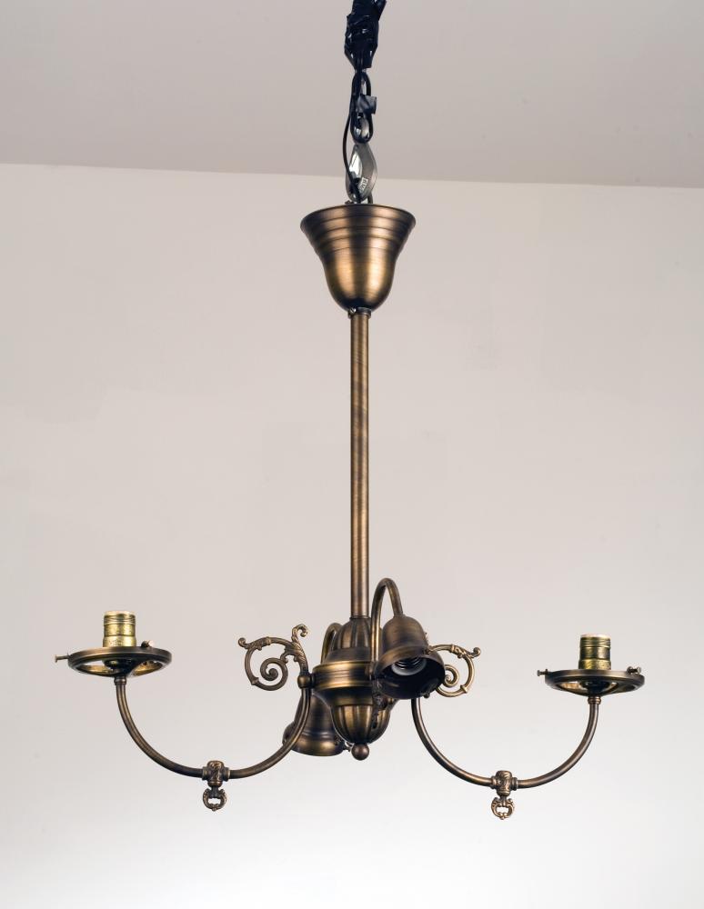 25&#34;L Revival Gas & Electric 4 LT Oblong Chandelier Hardware