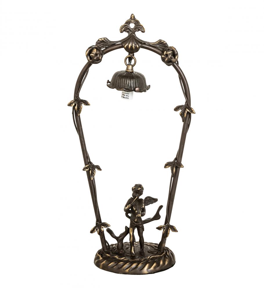 19&#34; High Cherub With Violin Mini Lamp