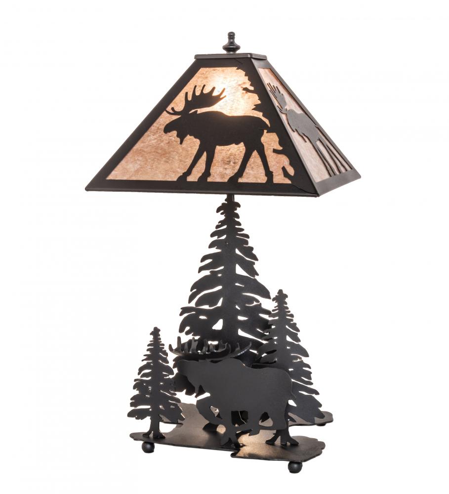 21&#34; High Moose on the Loose Table Lamp