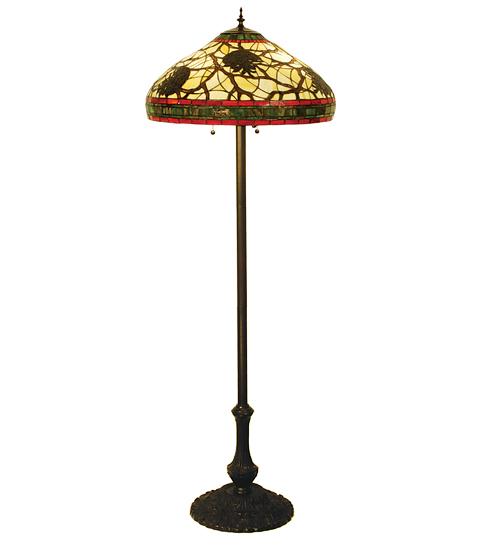 61&#34; High Pinecone Floor Lamp