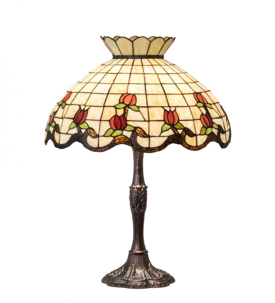 26&#34; High Roseborder Table Lamp