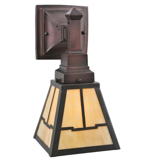 8.75&#34; Wide Valley View Mission Wall Sconce