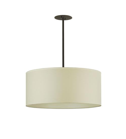 36&#34;W Cilindro White Textrene Pendant