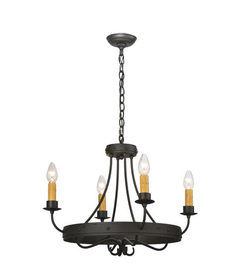 25&#34;W Franciscan 4 LT Chandelier