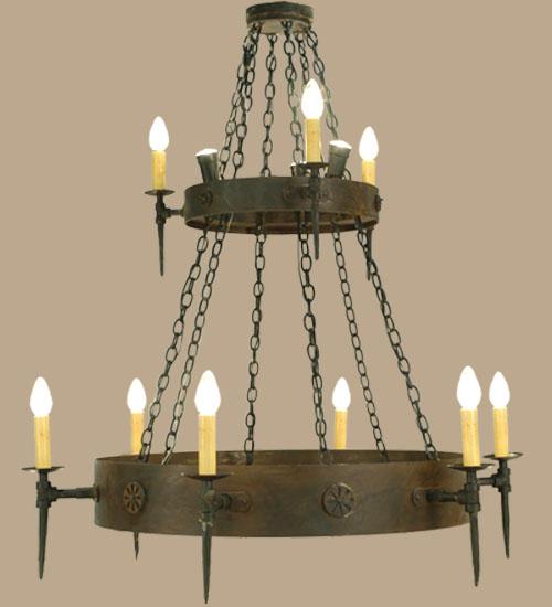 47&#34; Wide Warwick 12 Light Two Tier Chandelier