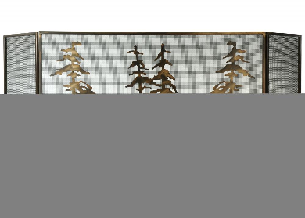 96&#34; Wide X 40&#34; High Tall Pines Fireplace Screen