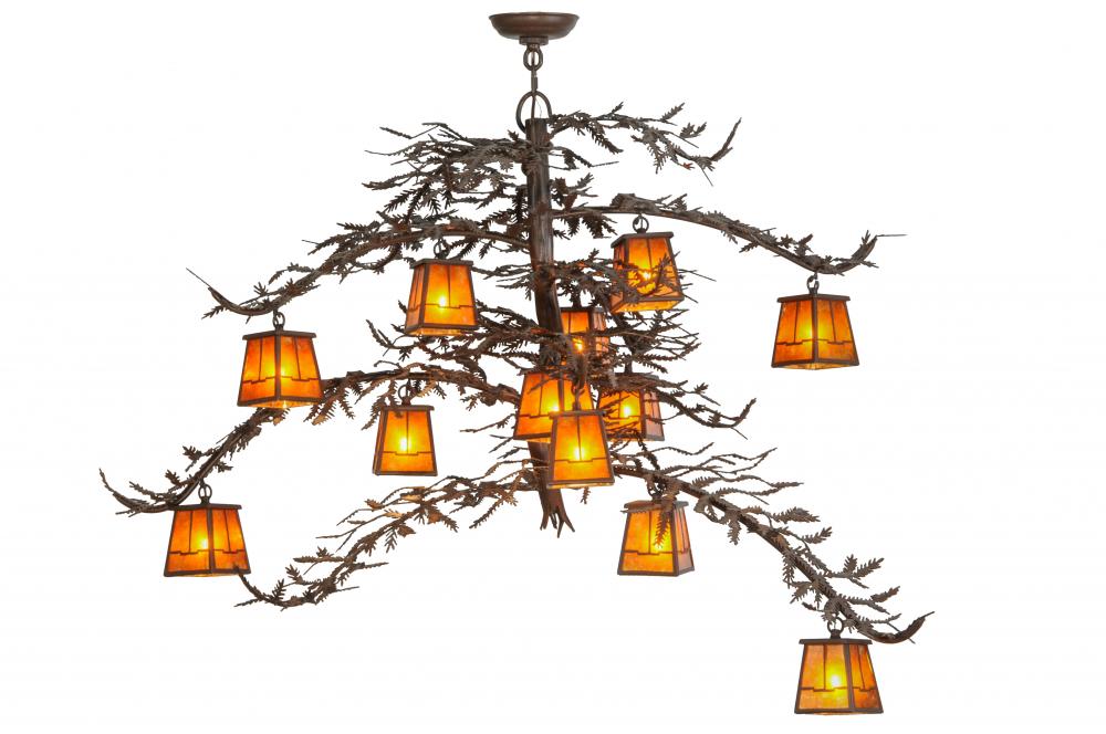 48&#34; Wide Pine Branch Valley View 12 Light Chandelier