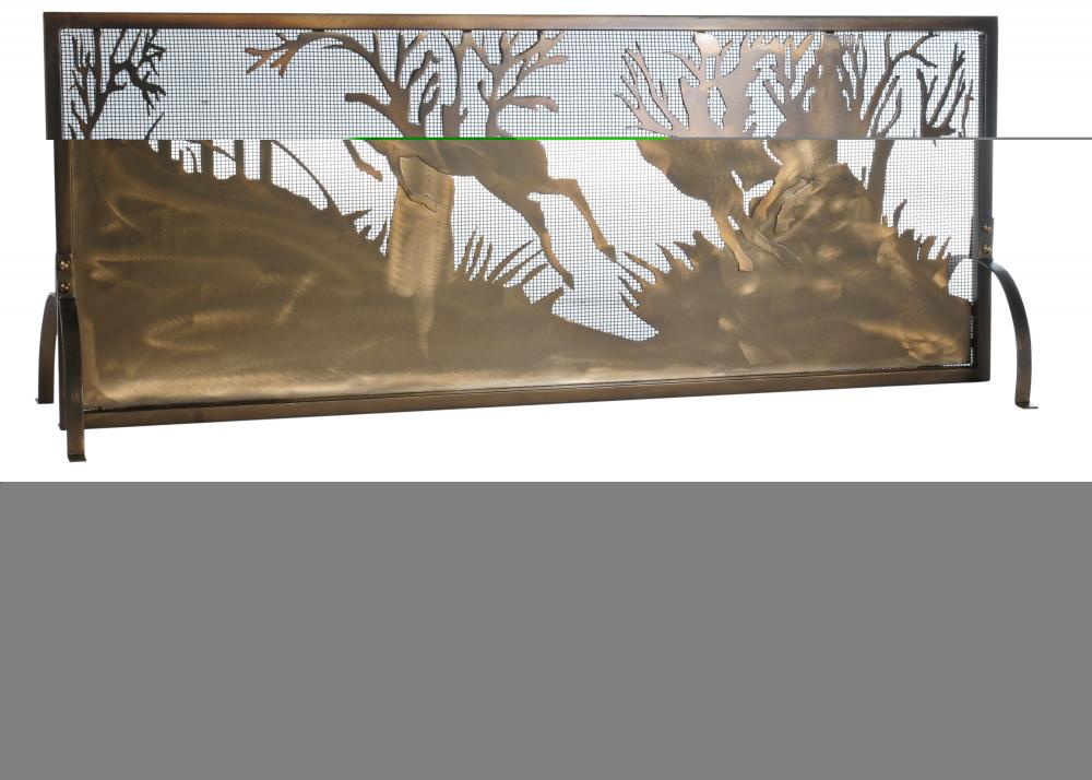 44&#34;W X 31.5&#34;H Deer on the Loose Fireplace Screen