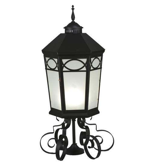 16&#34;W Restored Taft 1 LT Lantern Post Mount