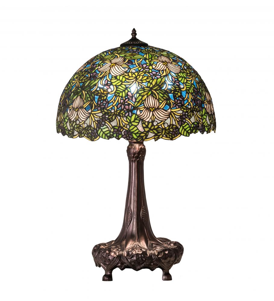 31&#34; High Trillium & Violet Table Lamp