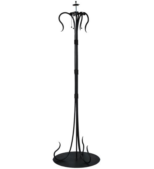 65&#34;H WROUGHT IRON SERPENTINE FLOORBASE HARDWARE