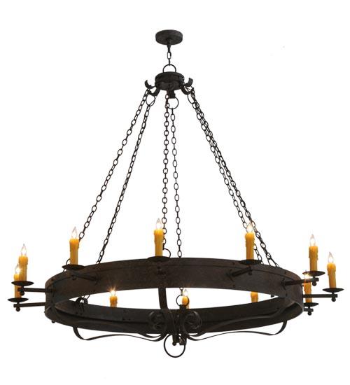 72&#34;W Parnella 12 LT Chandelier