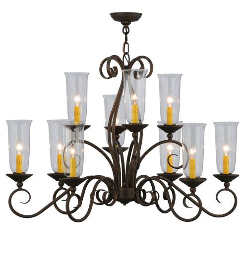 36&#34;L Wallis 10 LT Oblong Chandelier