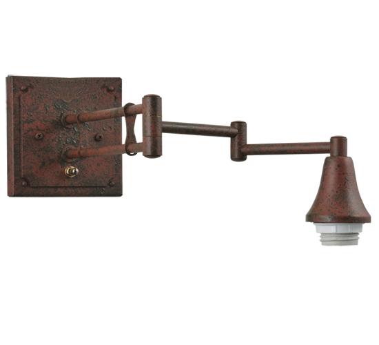 5&#34;W Vintage Copper Swing Arm Wall Sconce Hardware