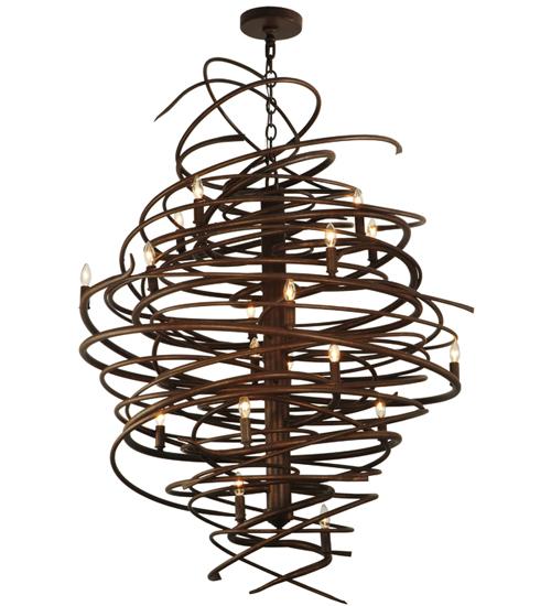 36&#34; Wide Cyclone 18 LT Chandelier