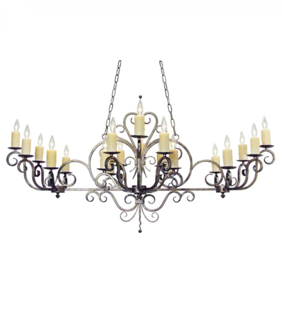 60&#34; Long Kean 20 Light Oblong Chandelier