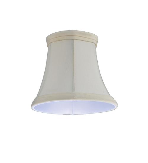 5&#34;W X 4.5&#34;H Trumpet Cream Fabric Shade