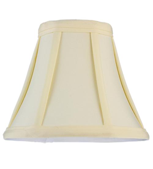 6&#34;W X 5&#34;H Trumpet Cream Fabric Shade