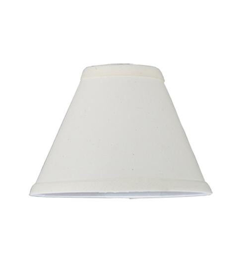 7&#34;W X 5&#34;H Natural Linen White Fabric Shade