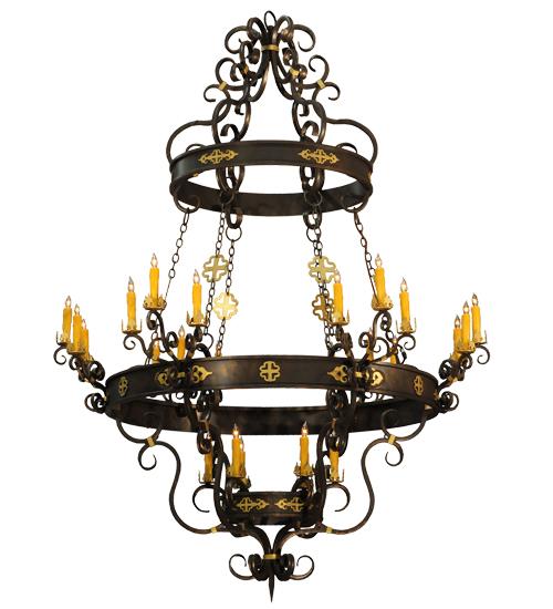 72&#34;W Santino 24 LT Chandelier