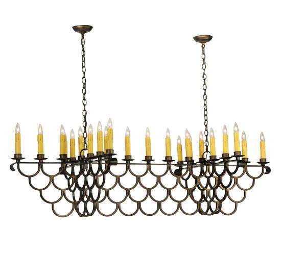 71&#34;L Picadilly 23 LT Oblong Chandelier