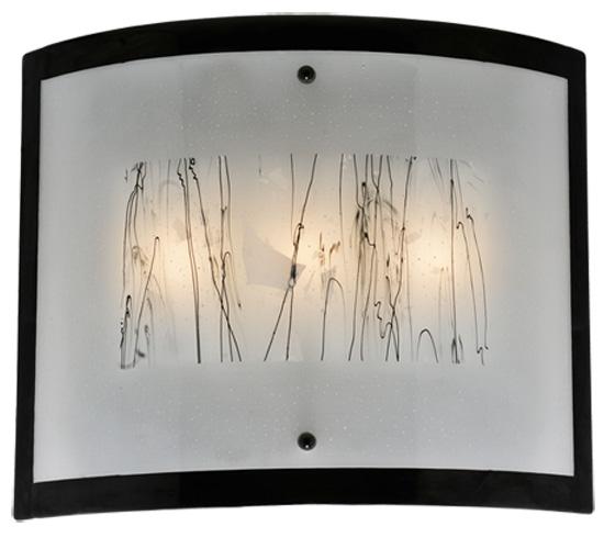 24&#34; Wide Fused Glass Twigs Glass Wall Sconce