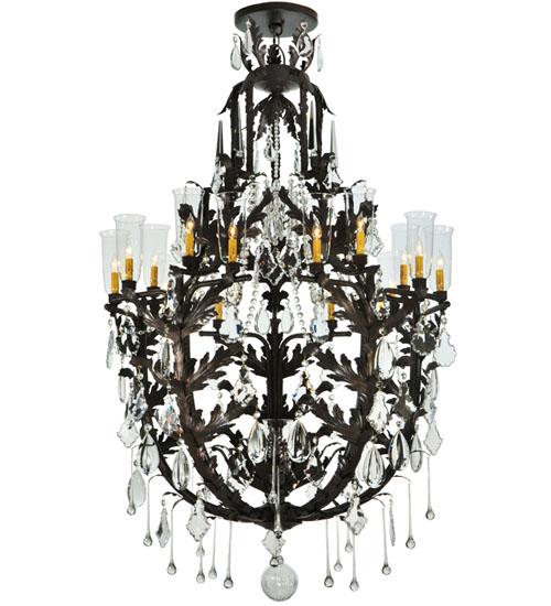 48&#34;W French Baroque 16 LT Chandelier