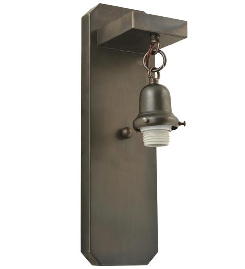 5&#34;W Craftsman Brown 1 LT Wall Sconce