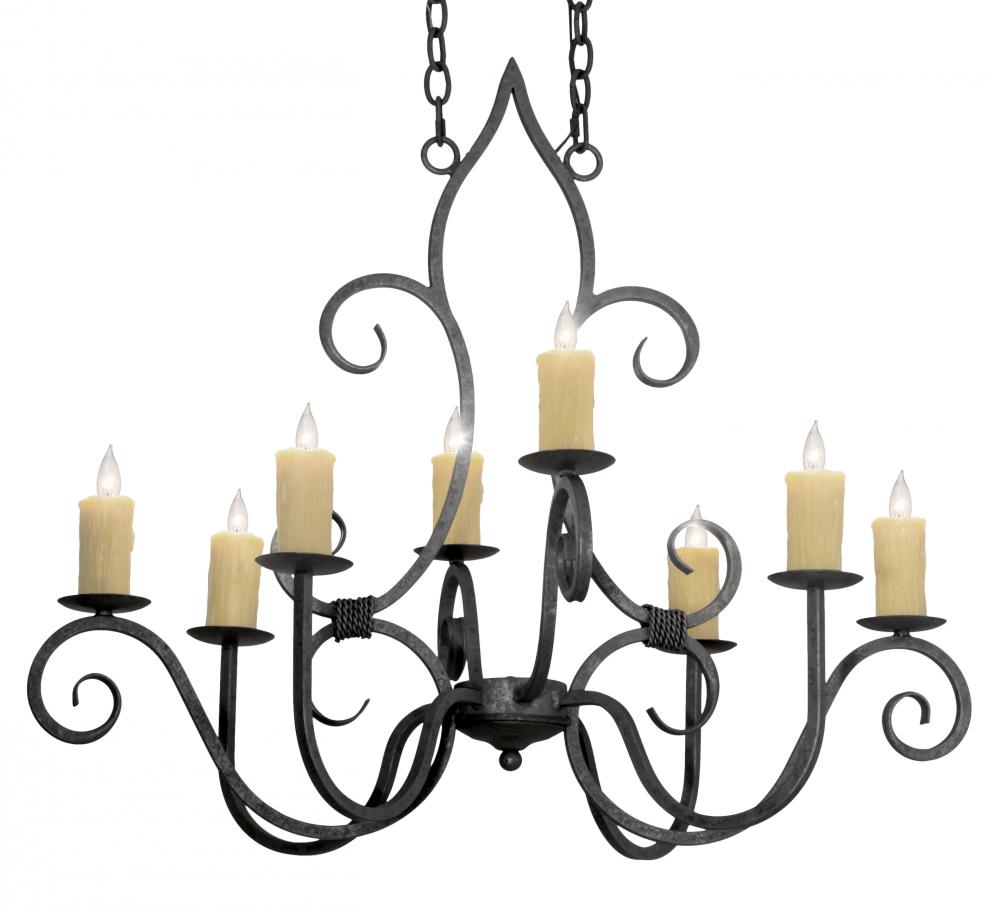 36&#34;L Clifton 8 LT Oblong Chandelier