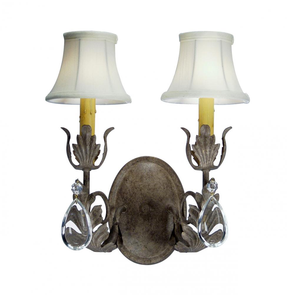 13&#34; Wide Esther 2 Light Wall Sconce