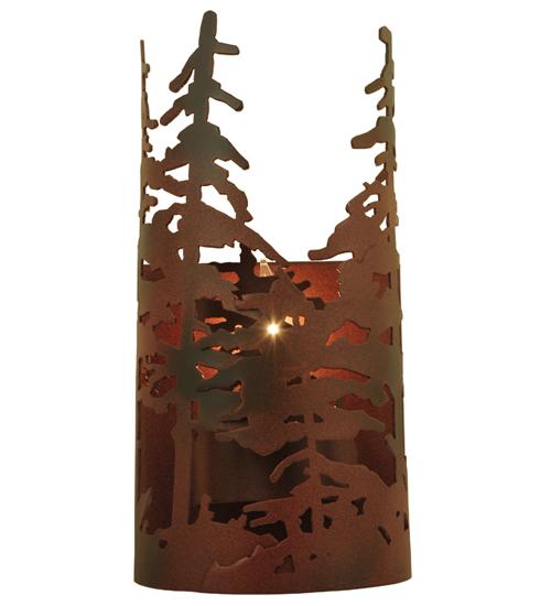 5.5&#34; Wide Tall Pines Wall Sconce