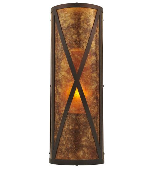 7&#34;W Saltire Craftsman Wall Sconce