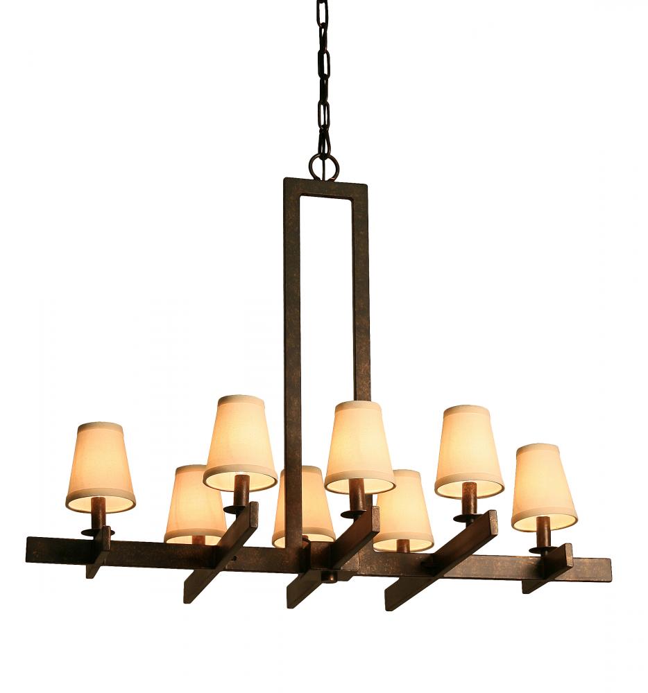 36&#34; Long Dante 8 Light Oblong Chandelier