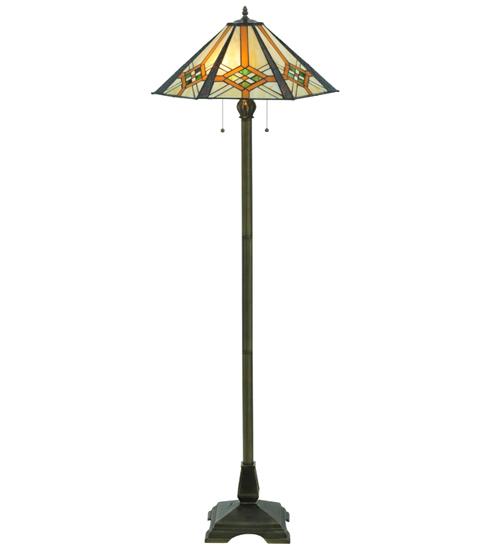 61&#34;H Crosshairs Mission Floor Lamp