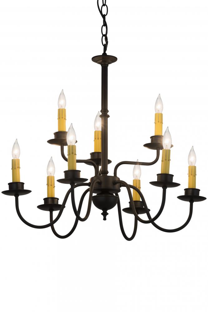 22&#34;W Ean 2 Tier 9 LT Chandelier