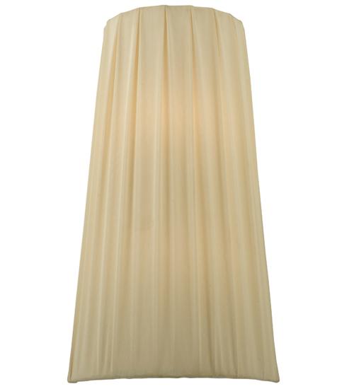 9&#34; Wide Channell Tapered & Pleated Wall Sconce