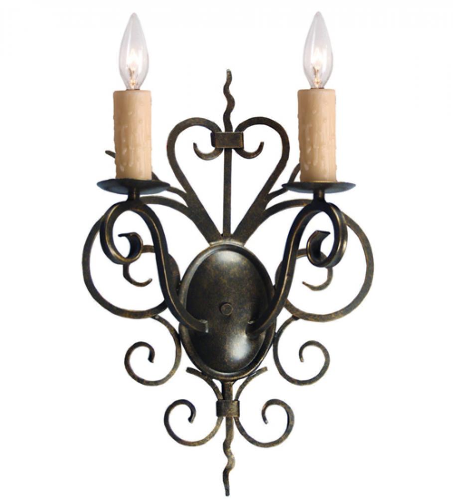 15&#34; Wide Kenneth 2 Light Wall Sconce