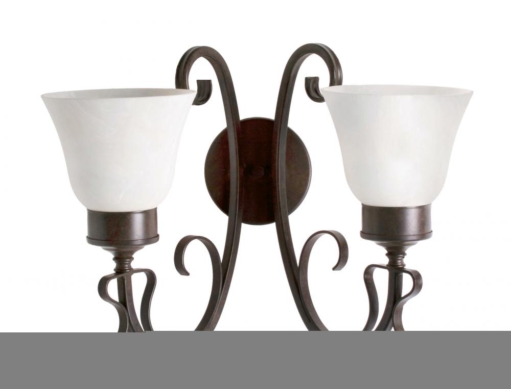 19&#34; Wide Mirasol 2 Light Wall Sconce