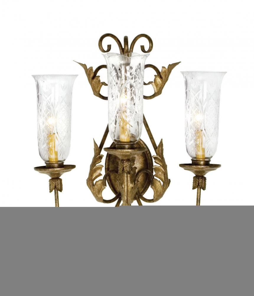 21&#34; Wide French Elegance 3 Light Wall Sconce