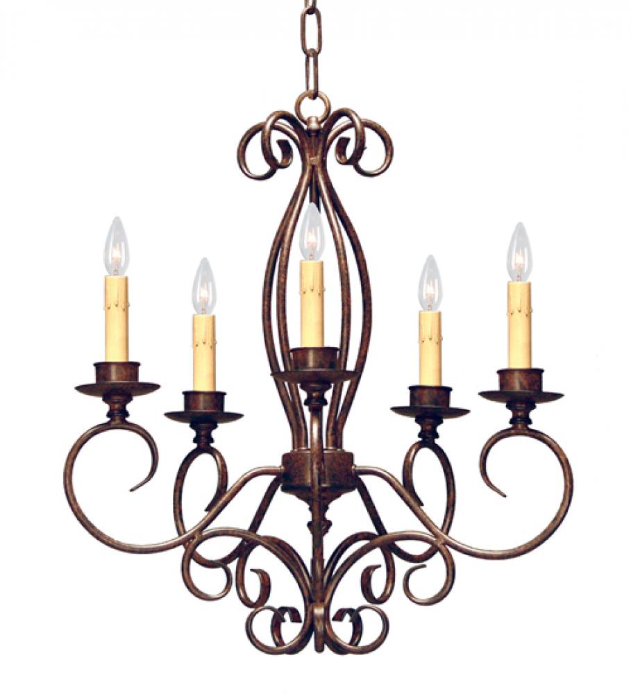 22&#34; Wide Elisha 5 Light Chandelier