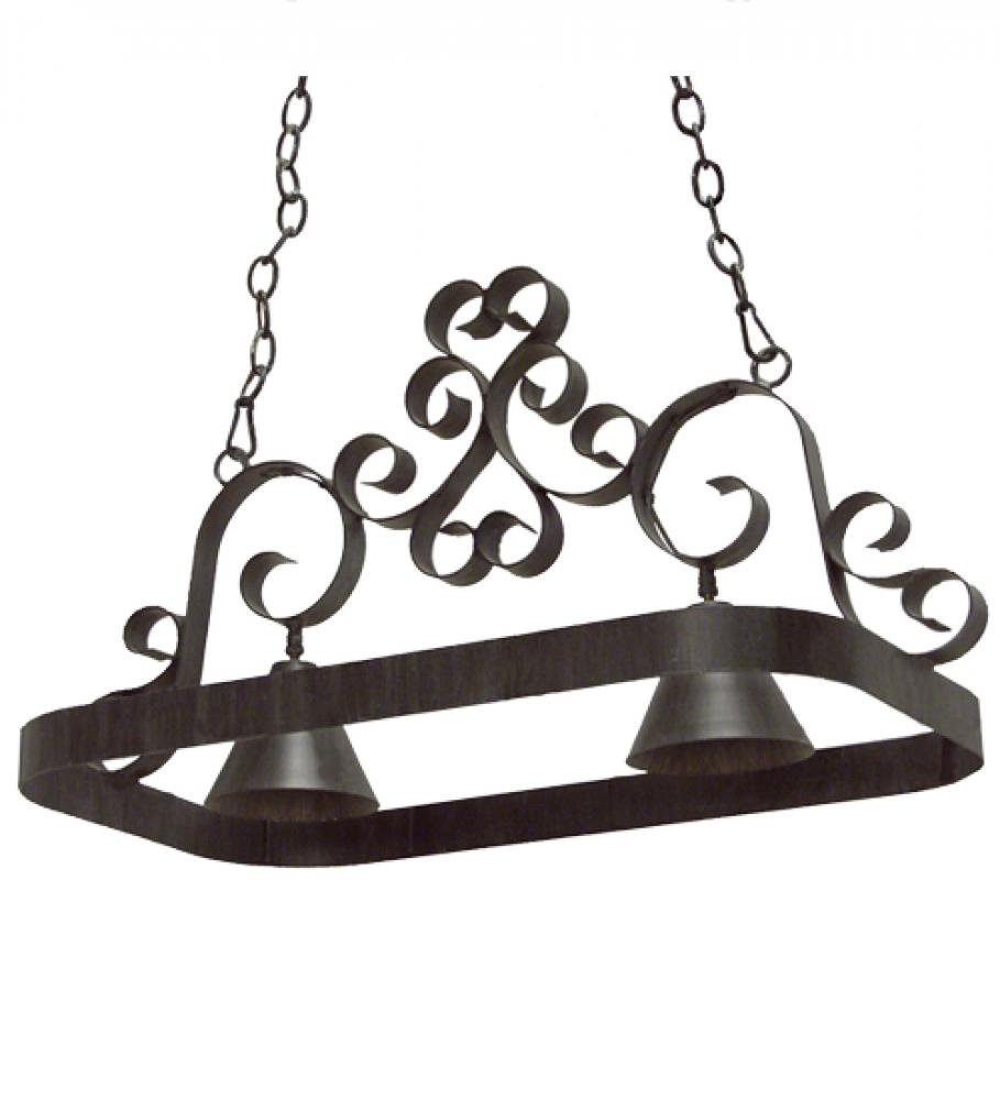 32&#34; Long Hayley 2 Light Pot Rack