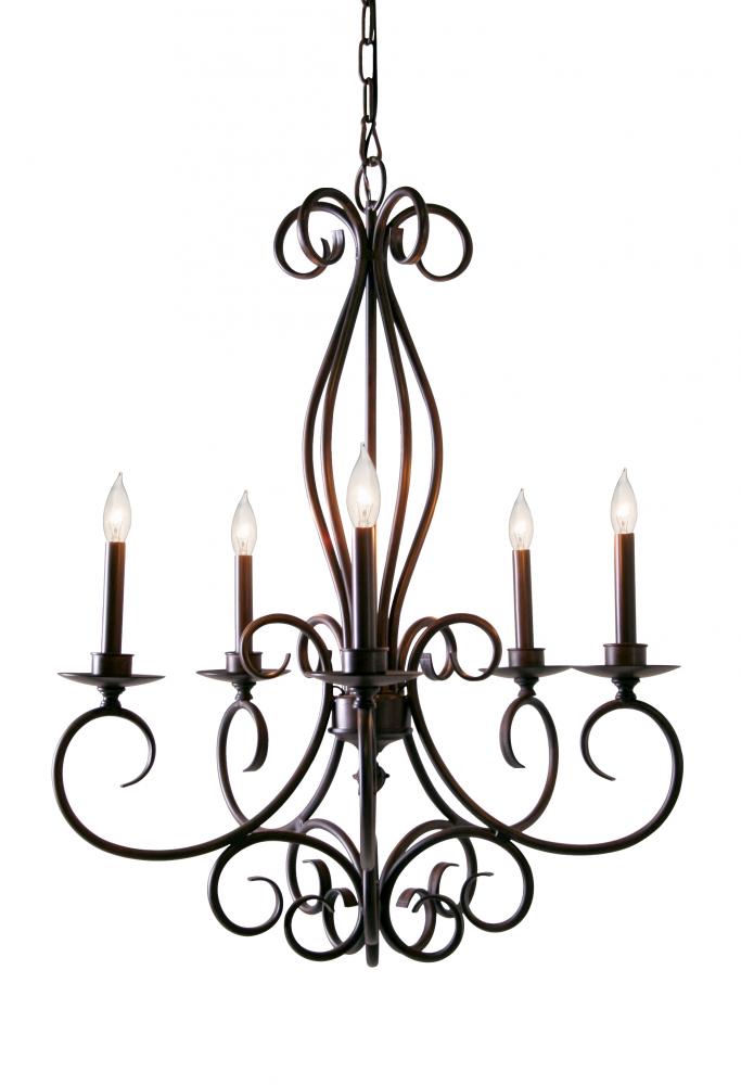 28&#34; Wide Phillipe 5 Light Chandelier