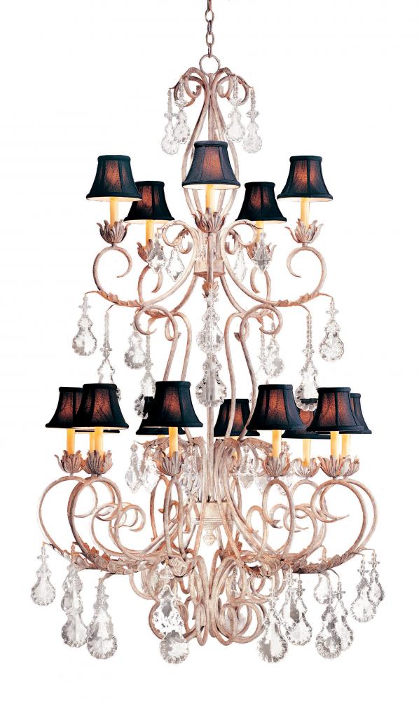 42&#34; Wide Alexandria 15 Light Two Tier Chandelier