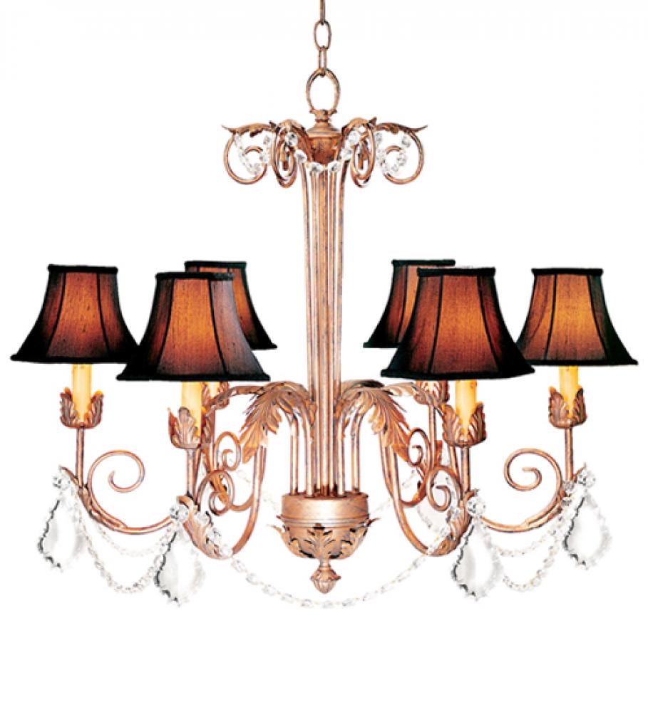 28&#34; Wide Lindsay 6 Light Chandelier