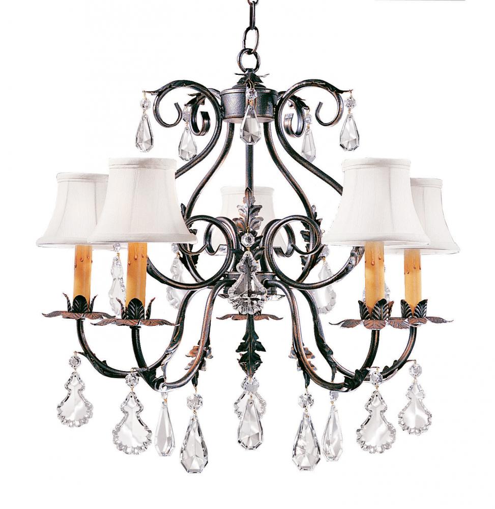 24&#34; Wide Chantilly 5 Light Chandelier