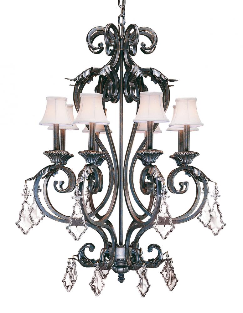 28&#34; Wide Josephine 8 Light Chandelier