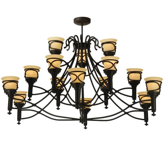 58&#34; Wide Aspen 15 Light Chandelier