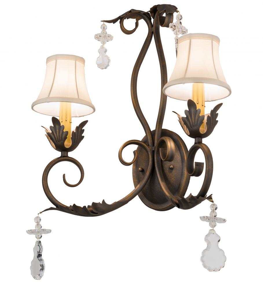 16&#34; Wide Felicia 2 Light Wall Sconce